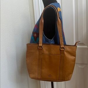 Wild West Los Angeles tan Leather shoulder Bag